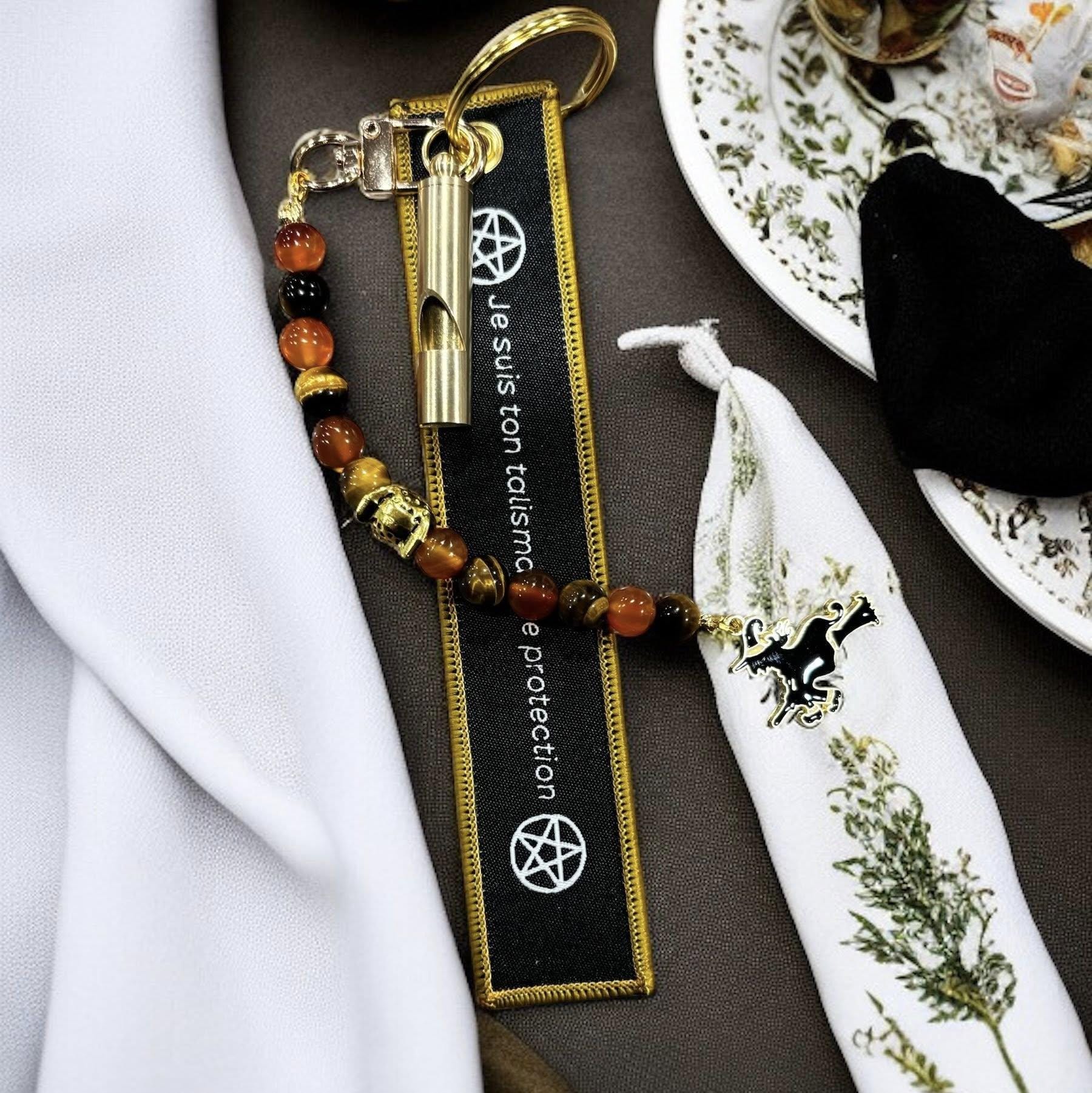 porte clés protection, gri gri protection, porte clés trésor de sorcière, gri gri porte clés