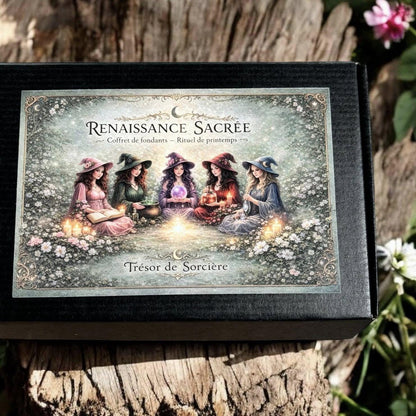 coffret fondants de cire parfumés, fondants Ostara, fondants magiques, fondants sorcière, fondants witchy