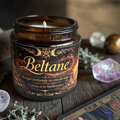 coffret de bougies "roue de l'année sorcière", bougies sabbats, bougies d'intentions, bougies parfumées