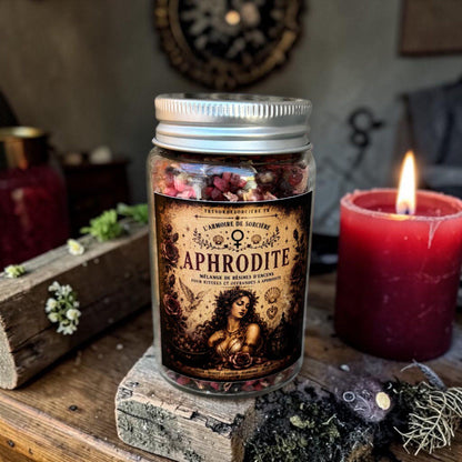 Résines d'encens Aphrodite, encens rituel, mélange encens à brûler,