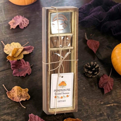 boîte d'encens pumpkin coffret en bois