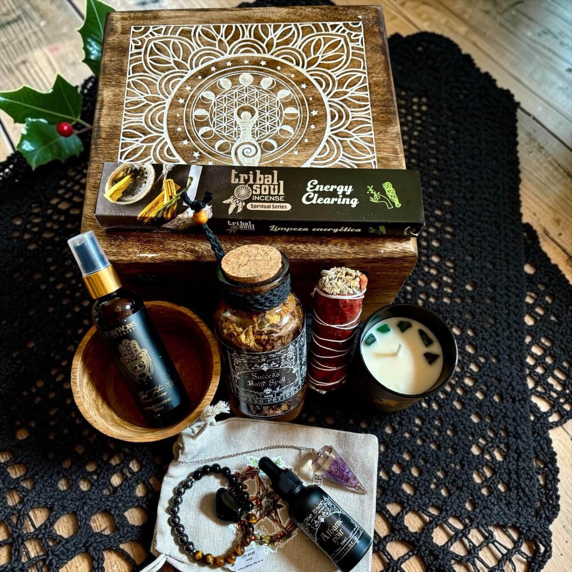 Coffret Déesse, idée cadeau spirituel, coffret ésotérique