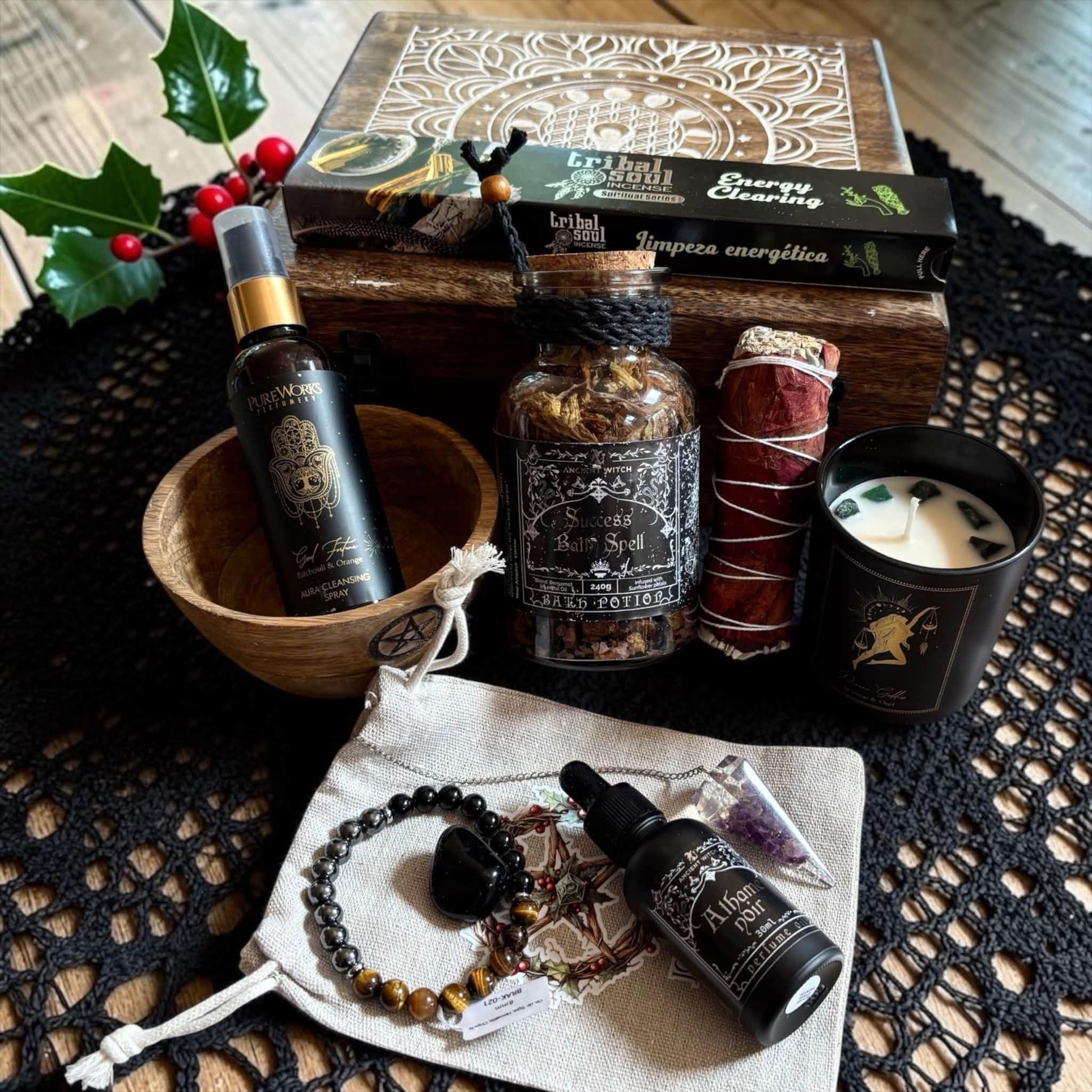 Coffret Déesse, bracelet œil de tigre