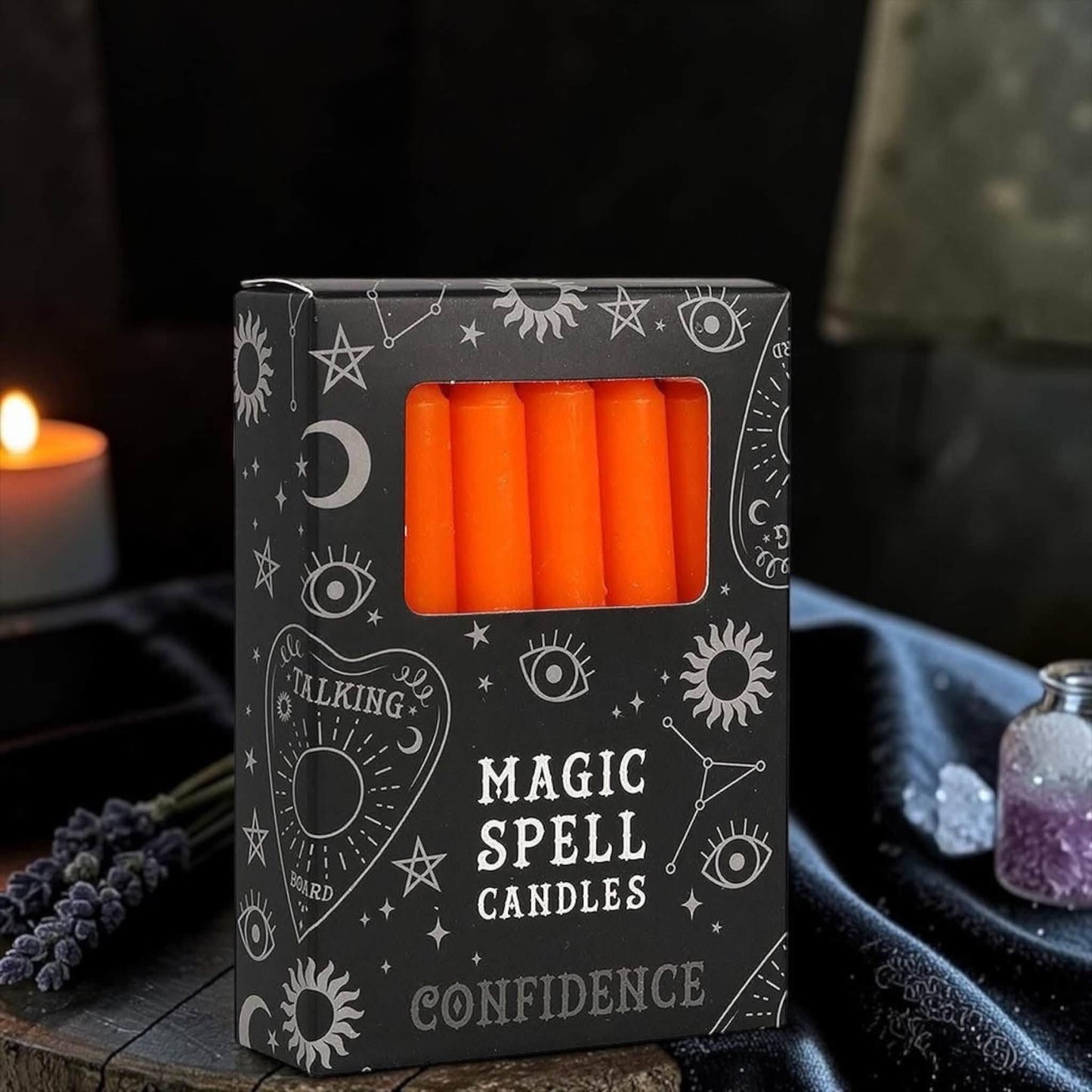 Bougie rituelle Magic Spell Candles noire, protection énergétique