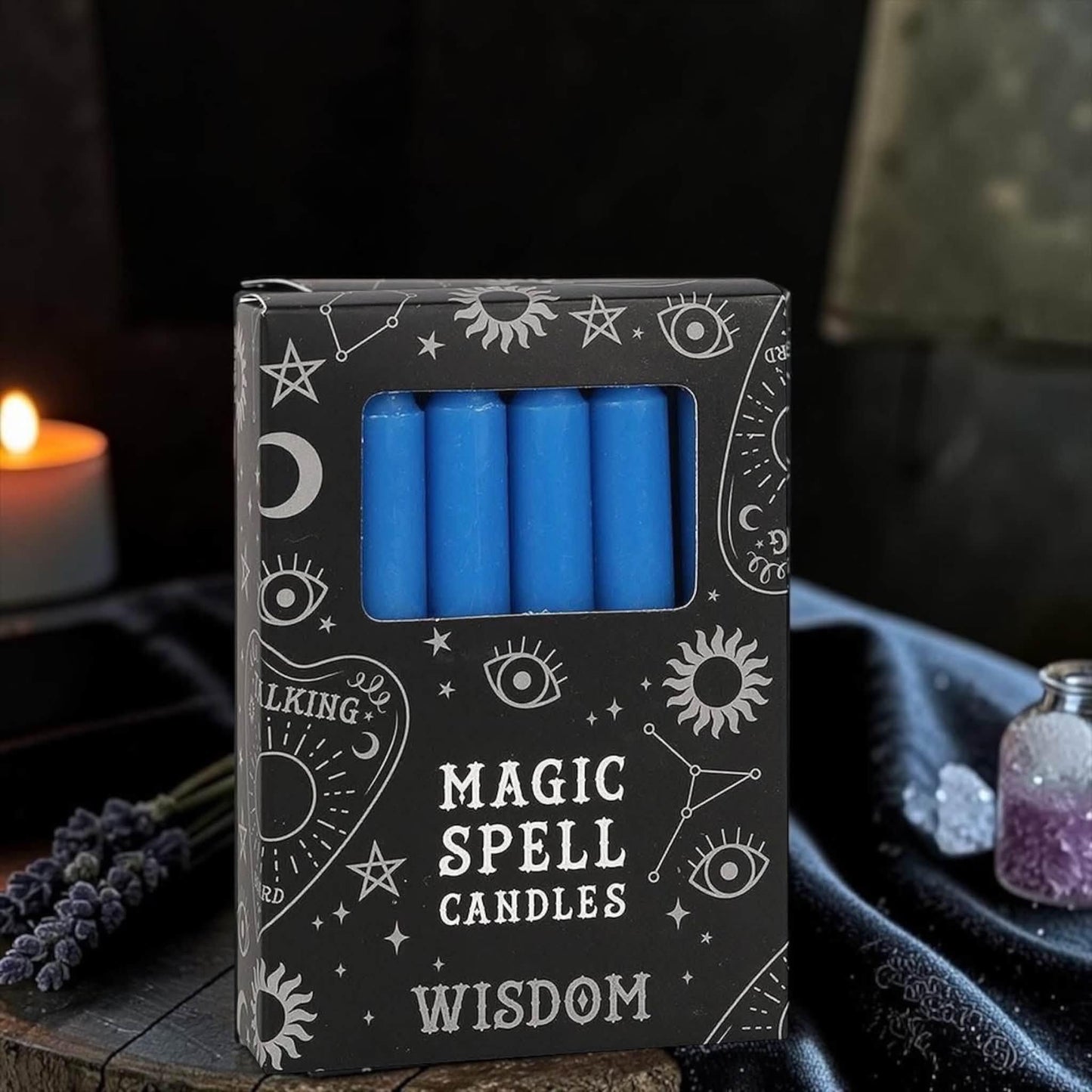 Bougie rituelle Magic Spell Candles jaune, succès et créativité