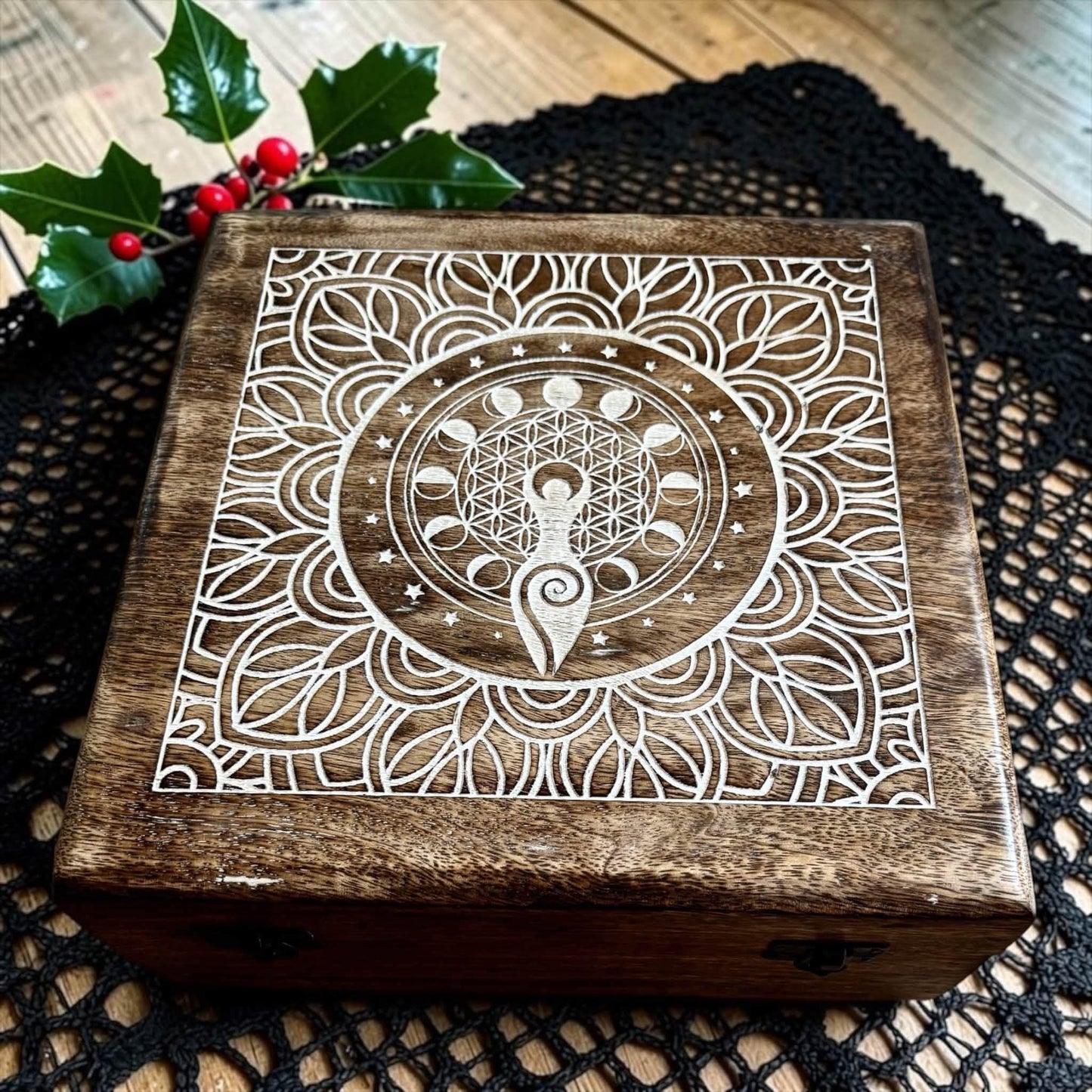 Coffret Déesse, huile rituelle et bougie ésotérique