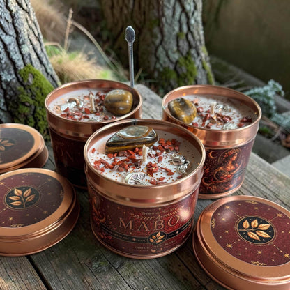 bougie d'intention Mabon, bougie rituel