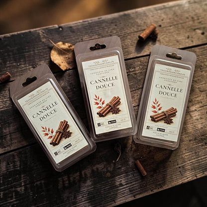 Fondants parfumés Cannelle Douce, vue d'ensemble tablette