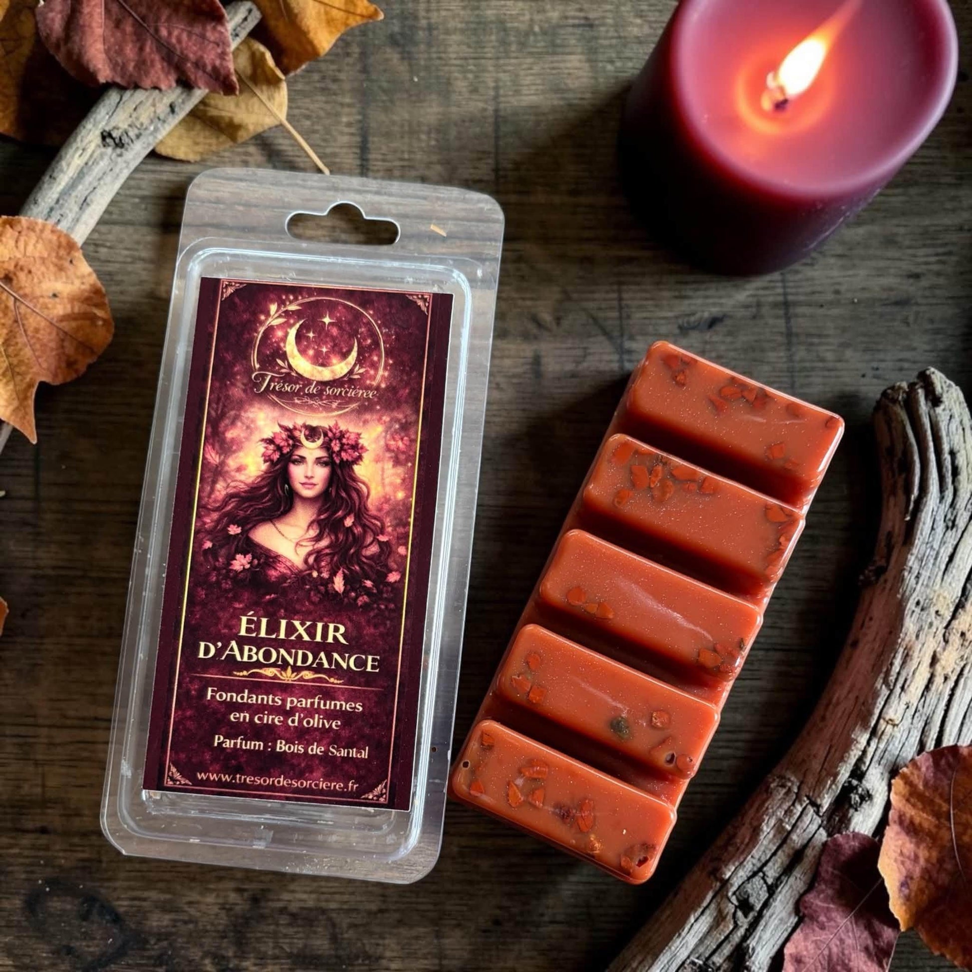 Fondants de cire parfumés "élixir d'abondance", fondants équinoxe automne, fondants de mabon