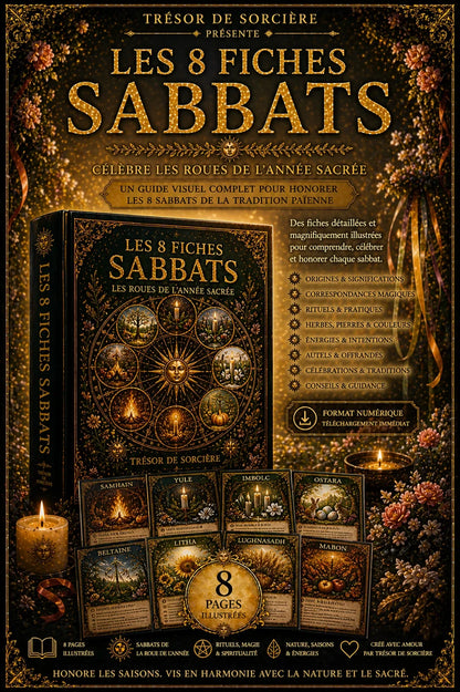 Téléchargement affiches A3- A4 "les 8 sabbats sorcière"