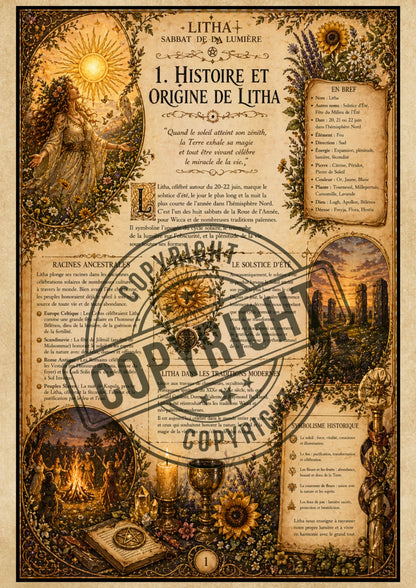 Téléchargement grimoire 15 pages "Le sabbat de Litha"