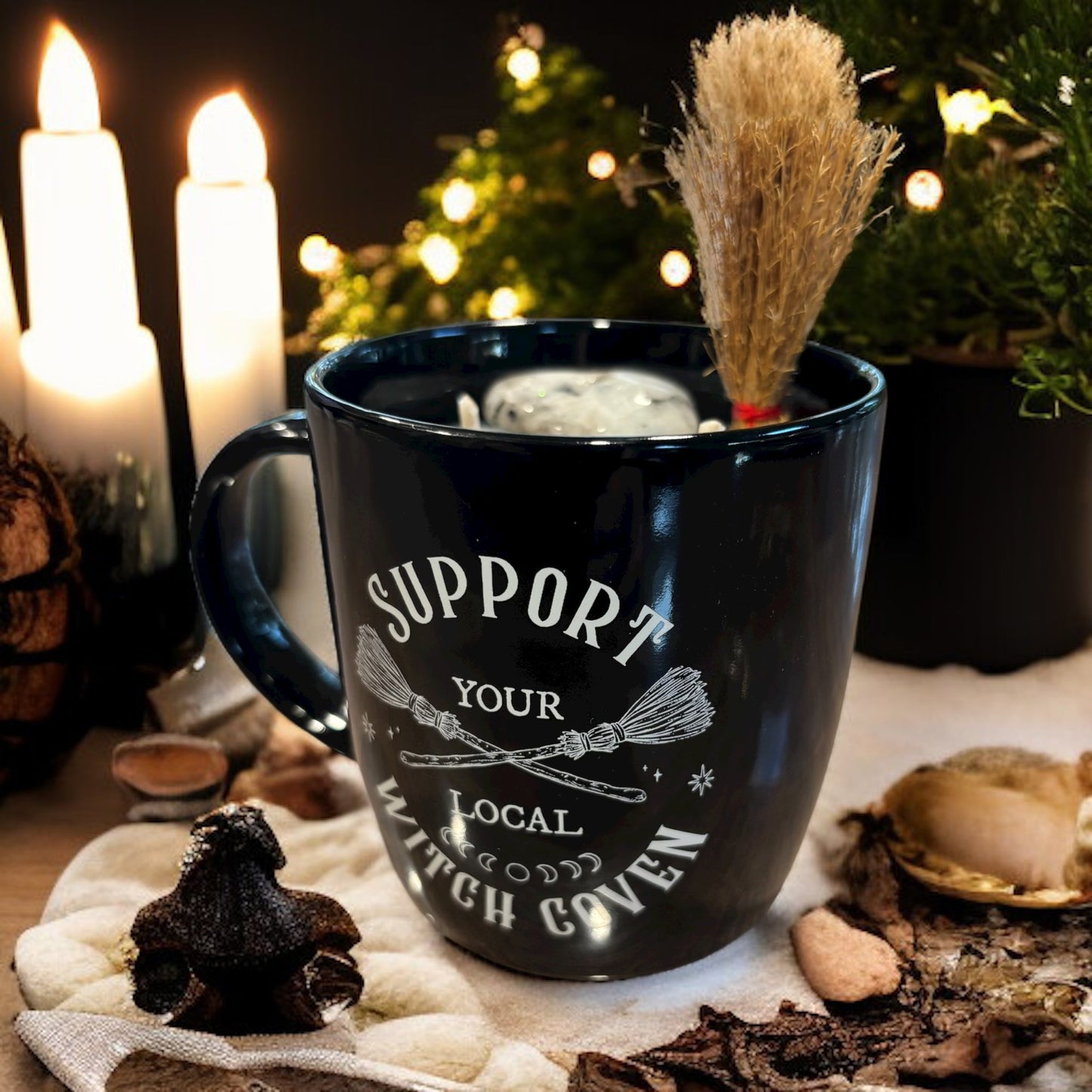 Bougie "witch coven", bougie mug, bougie sorcière, bougie d'intention, bougie cadeau