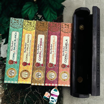 Pack 5 encens Tribal Soul série copal + coffre porte encens