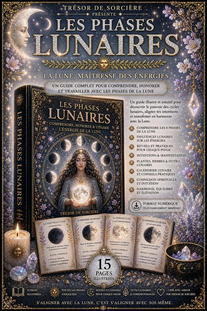 Téléchargement grimoire 15 pages "guide de la lune"