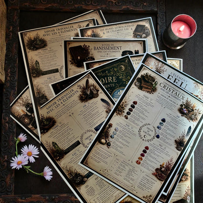 Téléchargement 24 pages de grimoire "Les 4 éléments"