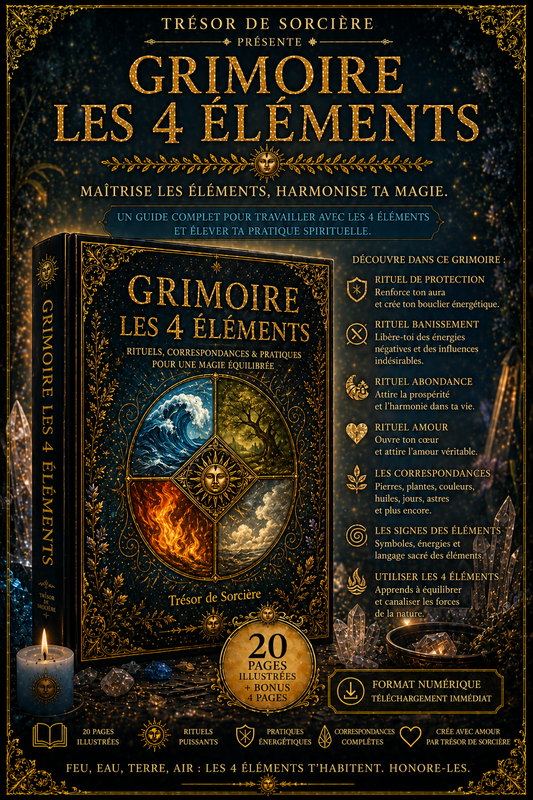 Téléchargement 24 pages de grimoire "Les 4 éléments"