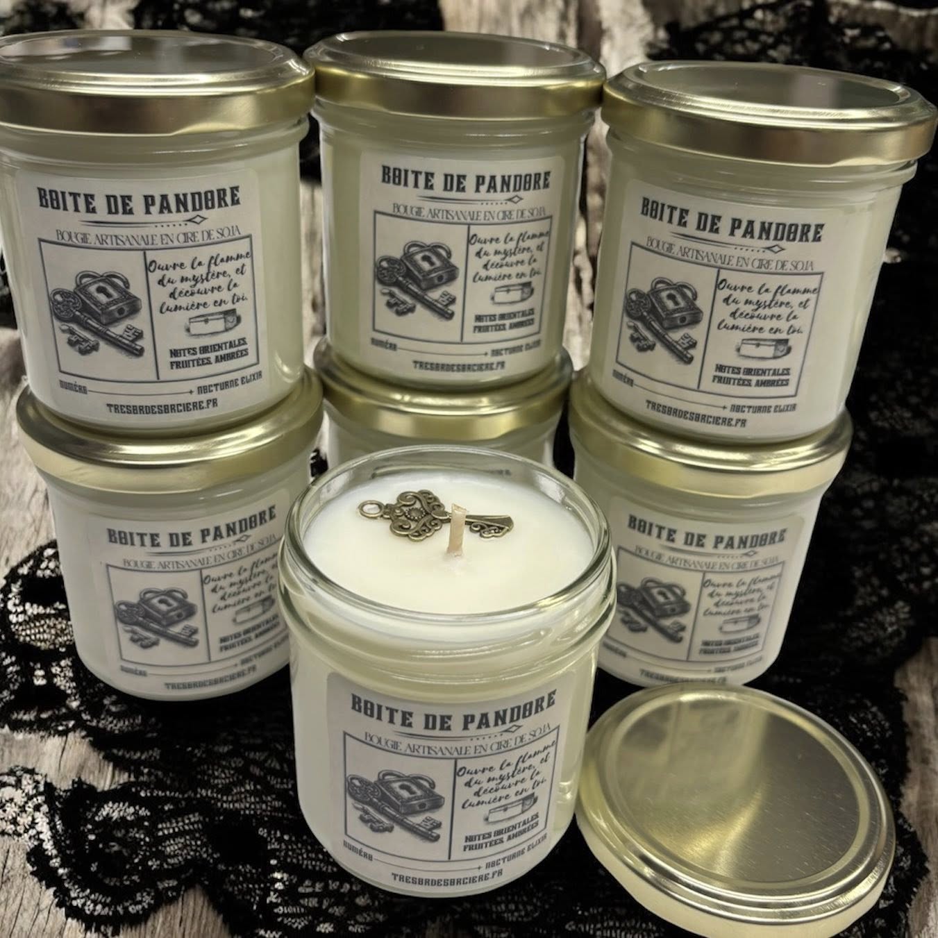 Bougie "boîte de Pandore", bougie d'intention