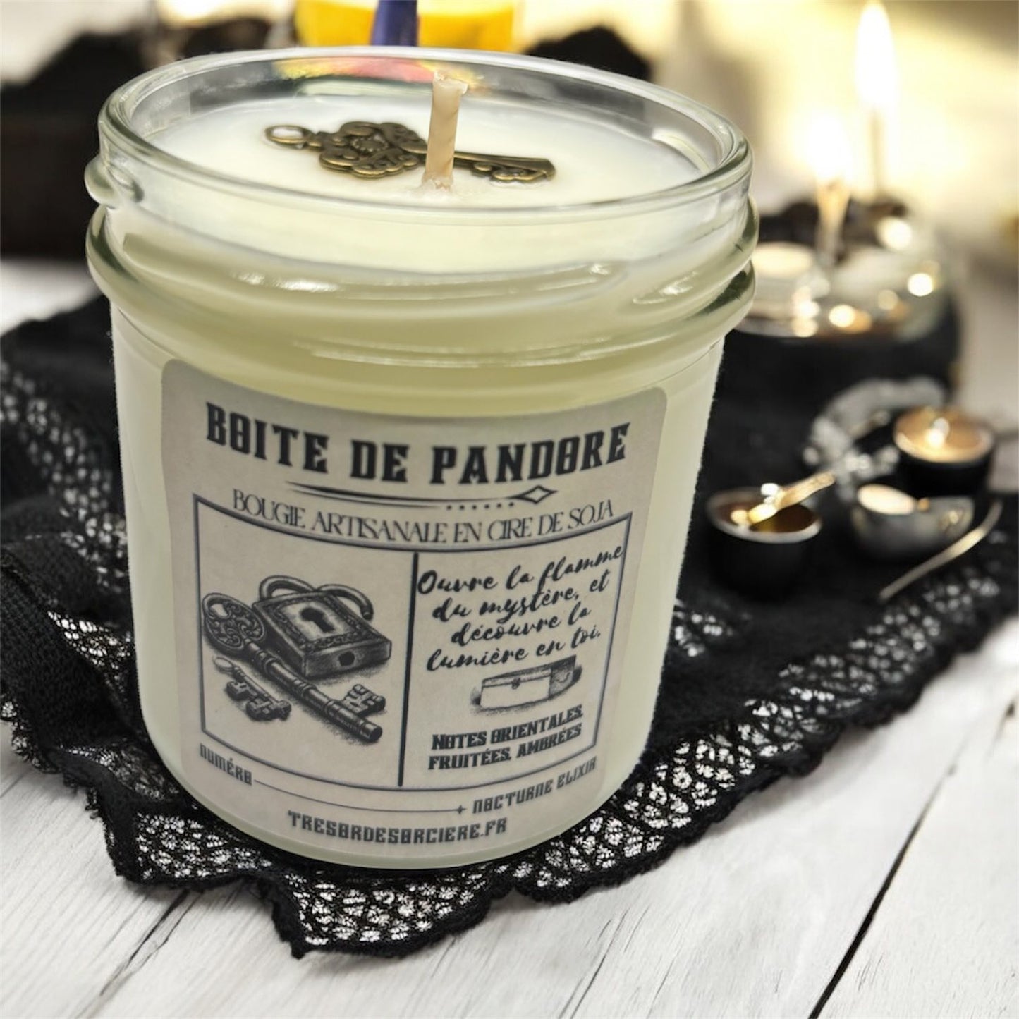 Bougie "boîte de Pandore", bougie d'intention