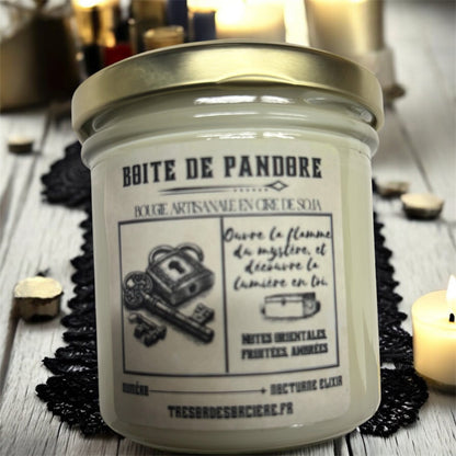 Bougie "boîte de Pandore", bougie d'intention