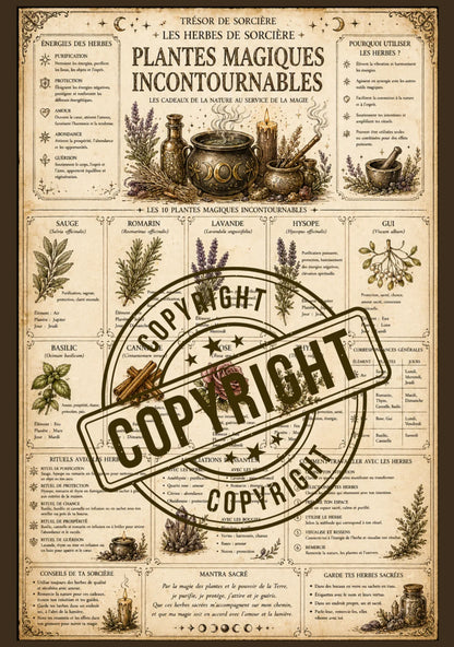 Téléchargement affiche "plantes magiques" -A3-A4