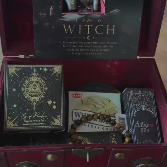 Coffret cadeau ésotérique, vidéo présentation box sorcière