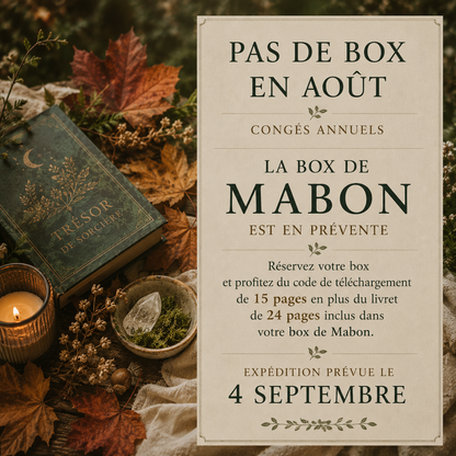 Box de Lammas, box sorcière, Lughnasadh, sabbat de lammas, witchbox Lammas