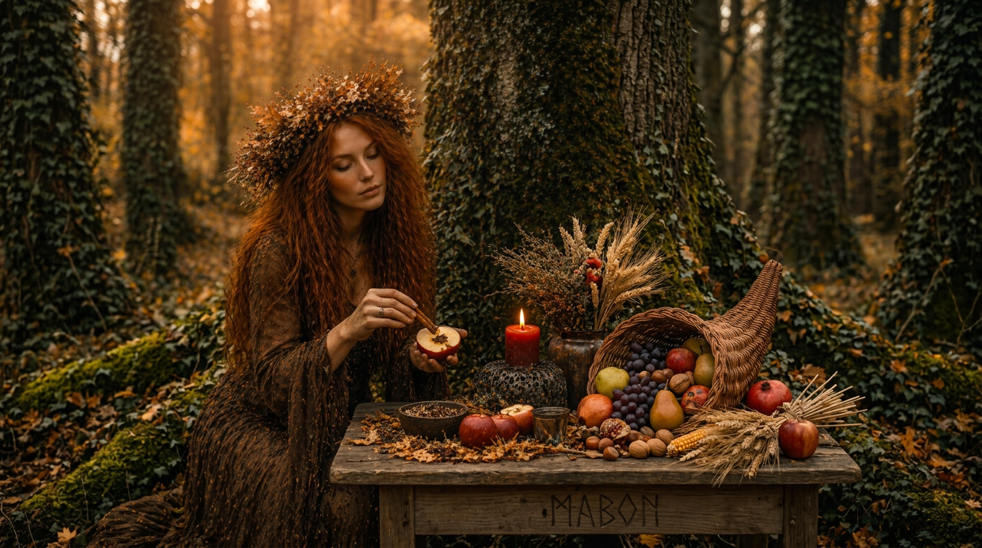 Collection du Sabbat de Mabon – box Mabon, bougies et créations ésotériques pour célébrer l’équinoxe d’automne