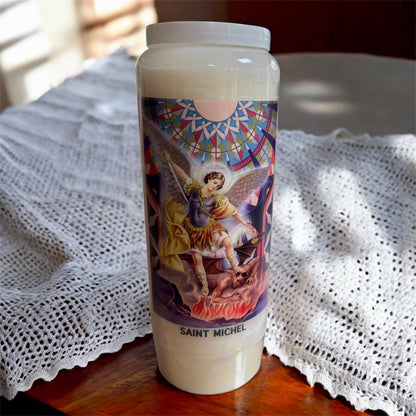 Bougie neuvaine "Saint Michel"