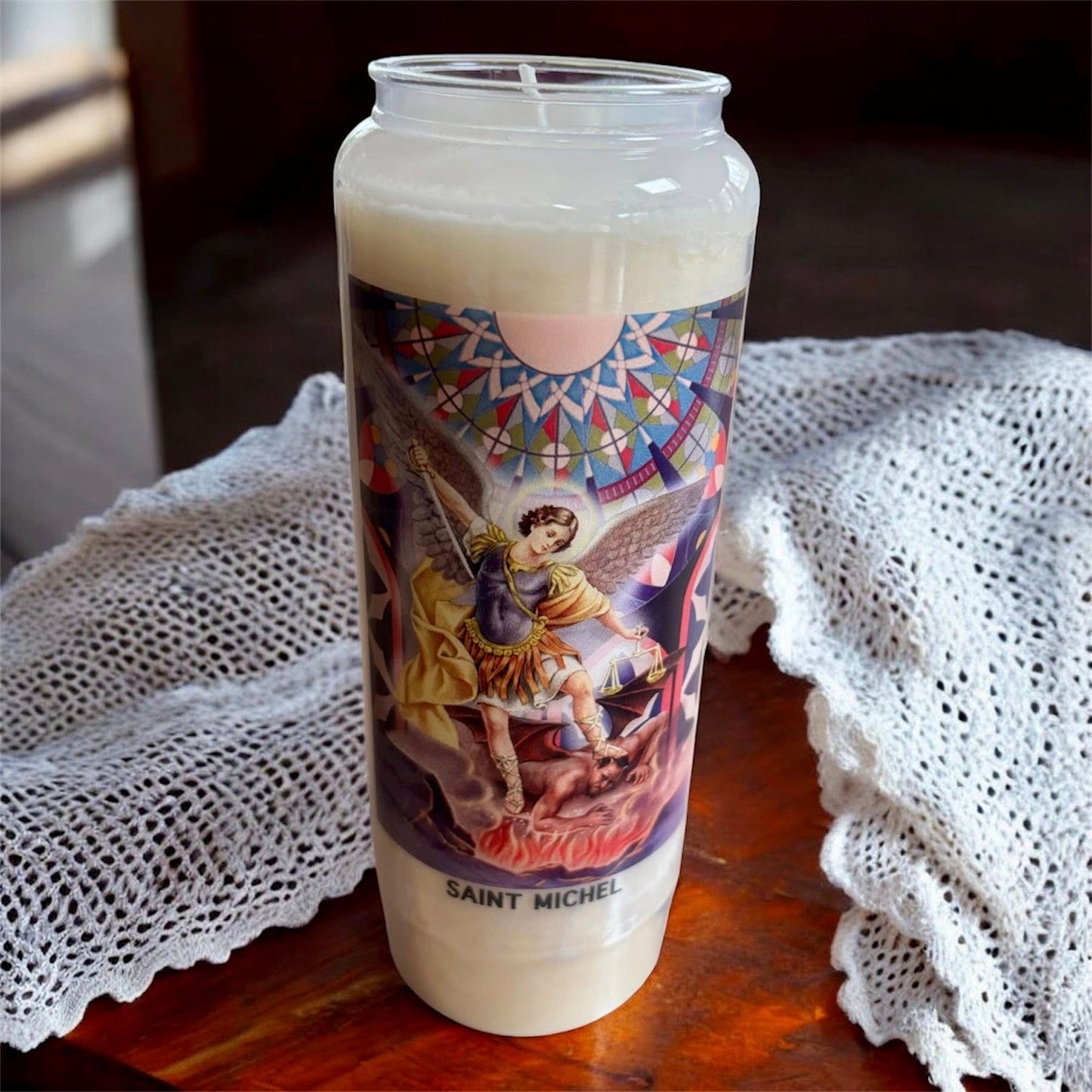 Bougie neuvaine "Saint Michel"