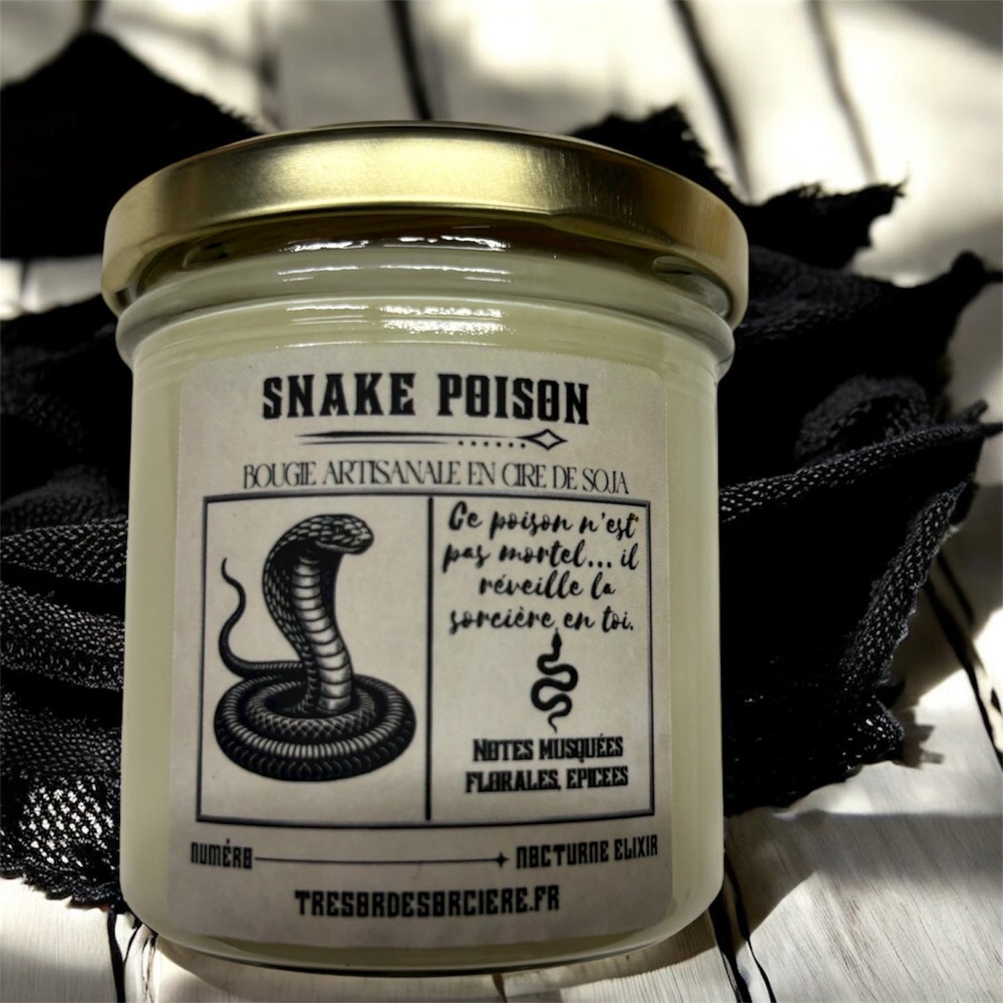 Bougie "Snake poison" bougie d'intention
