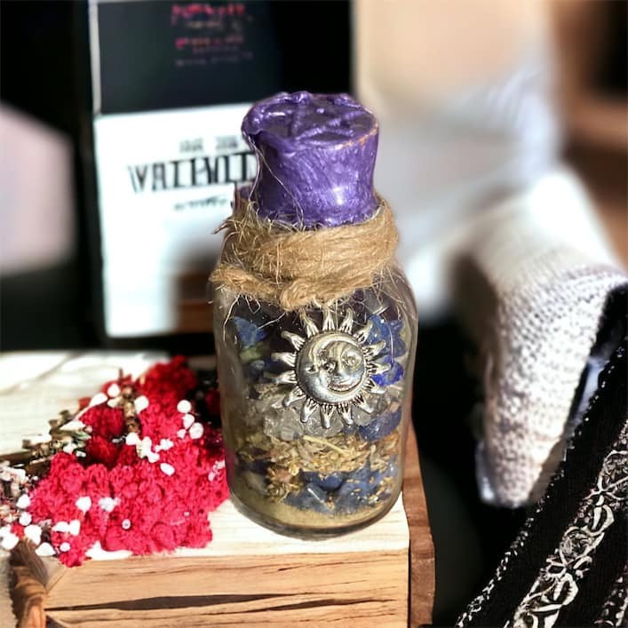 spell jars, spell jar, bouteille de sorcière, spell jar intuition, 