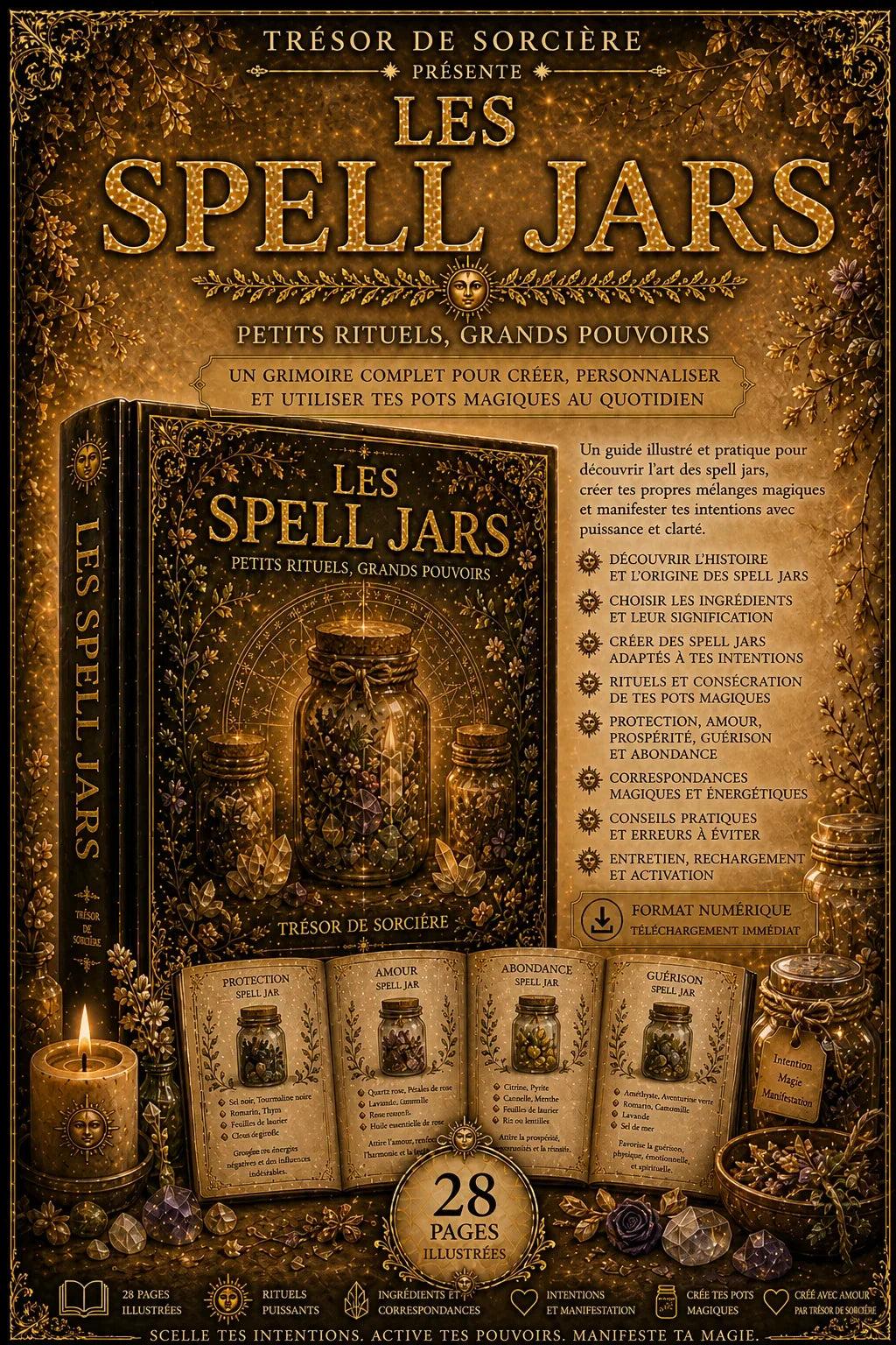 Grimoire numérique Les Spell Jars, couverture