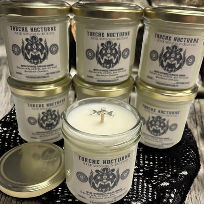 Bougie "torche nocturne", bougie d'intention