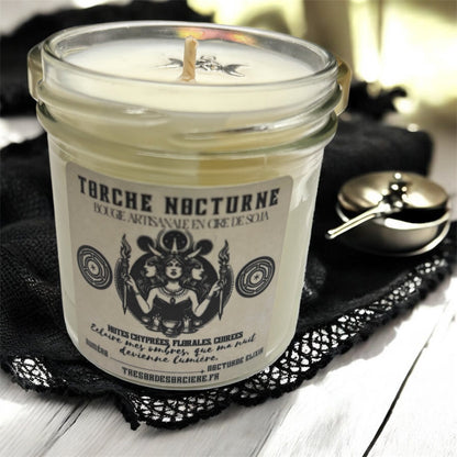 Bougie "torche nocturne", bougie d'intention